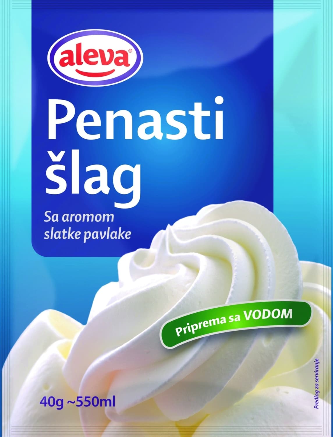Penasti šlag sa aromom slatke pavlake ALEVA 40g-slika