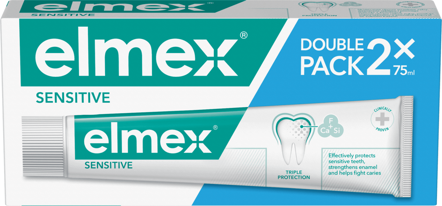 Pasta Elmex Sensitive Bipak (2X75ML)-slika