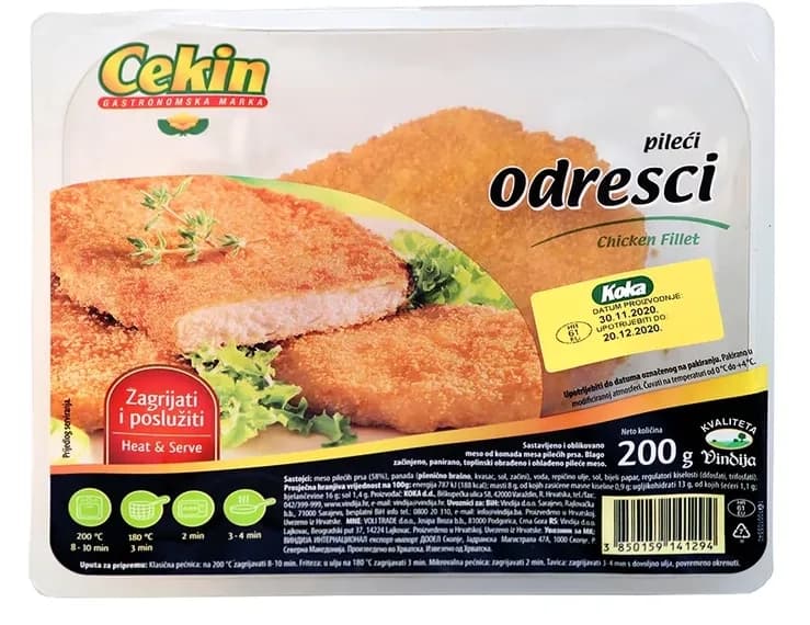 Panirani pileći odrezak VINDIJA 200g-slika