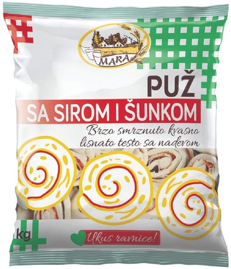 MARA puž sa sirom i šunkom 1kg-slika