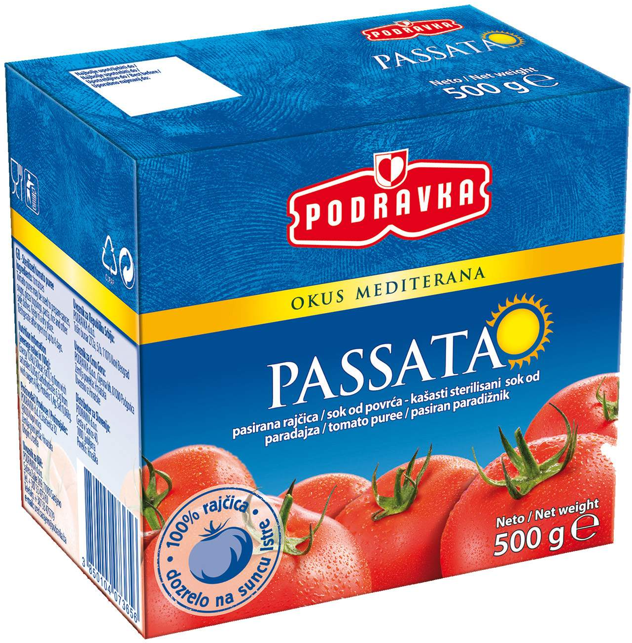 Paradajz sok PODRAVKA Pasirani 500g-slika