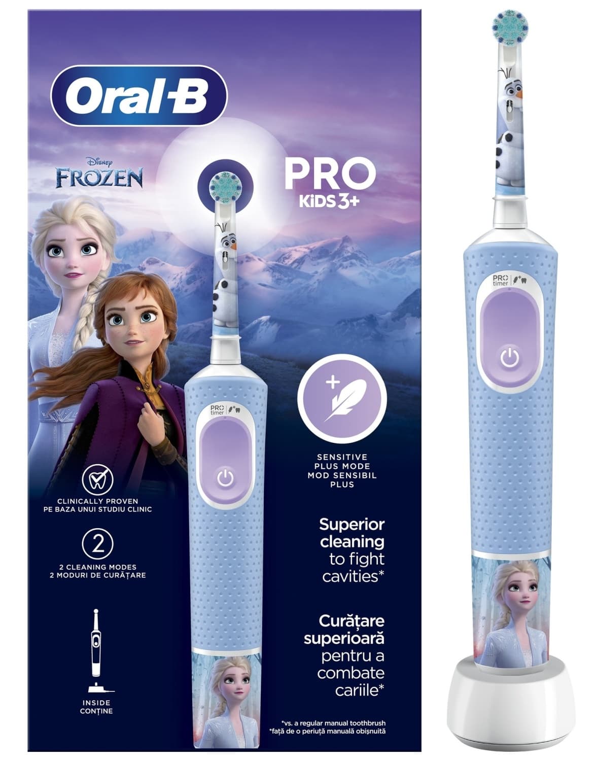 ORAL B Pro kids 3+ Frozen električna četkica za zube za decu-slika