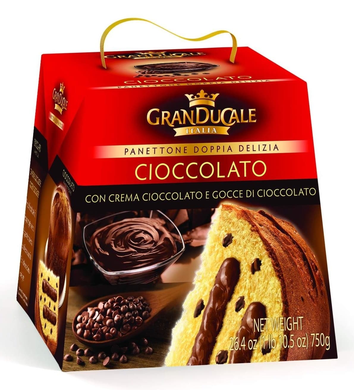 PANETTONE MASNI BISKVIT SA ČOKOLADOM 750GR GRANDUCALE-slika