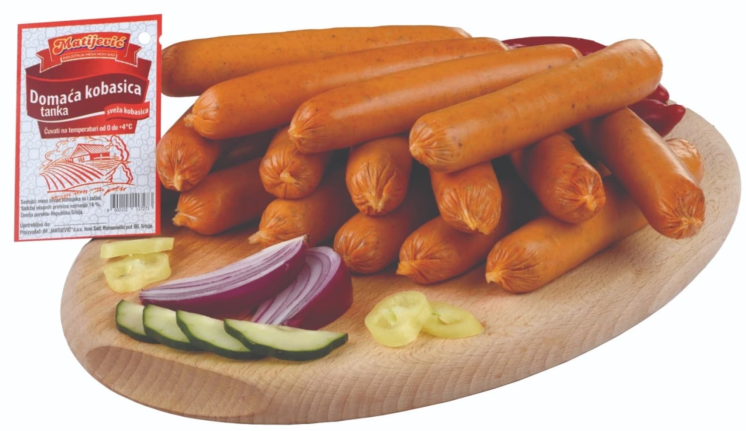 MATIJEVIĆ sveža tanka kobasica 1kg-slika