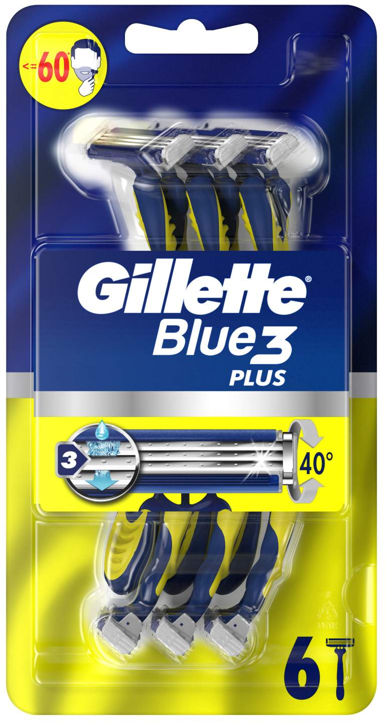 Brijac Blue3 plus B&Y Gillette 6ct-slika