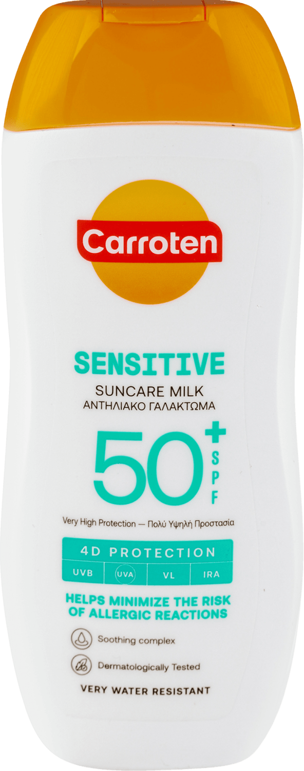 MLEKO ZA ZAŠTITU OD SUNCA CARROTEN 200ML SPF50 SENSITIVE-slika