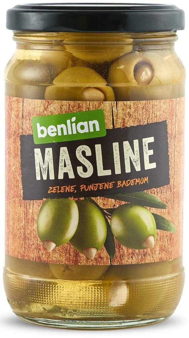 BENLIAN masline sa bademom 360g-slika