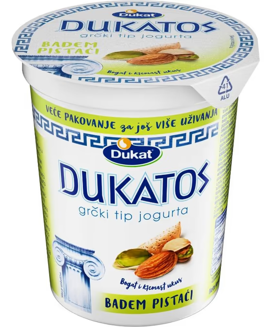 Vocni jogurt badem pistaci Dukatos 400g-slika