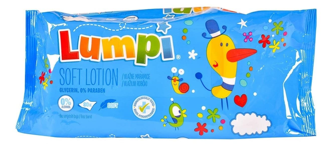 Vlažne maramice LUMPI soft 80kom-slika