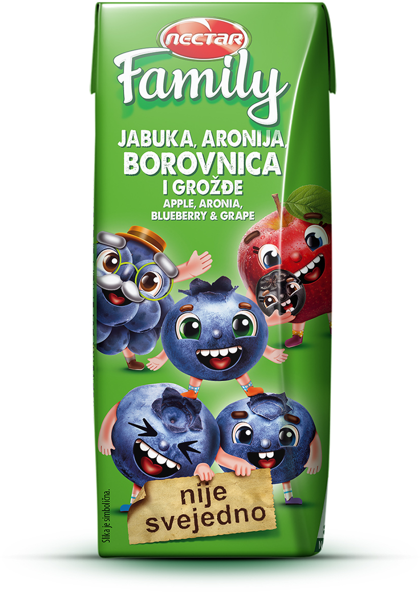 Voćni sok NECTAR Family borovnica 200ml-slika