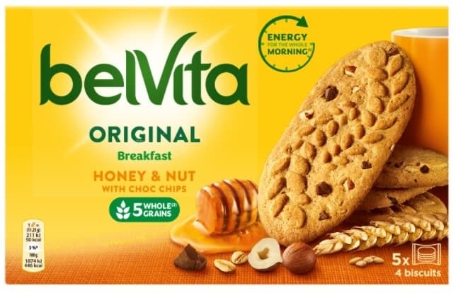 Keks Belvita honey&nuts 225g-slika