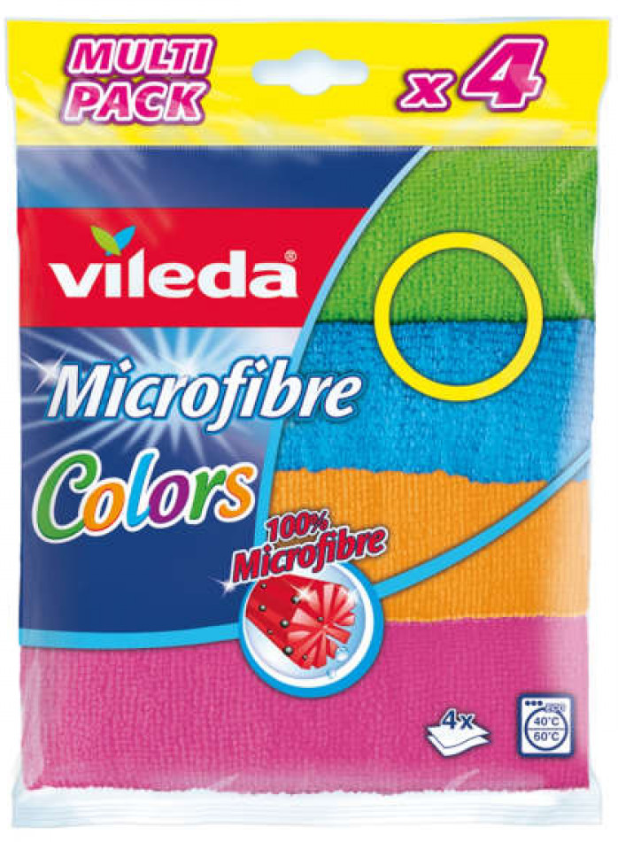 Set višenamenskih mikrofiber krpa 30x30cm 4/1 sort Vileda-slika