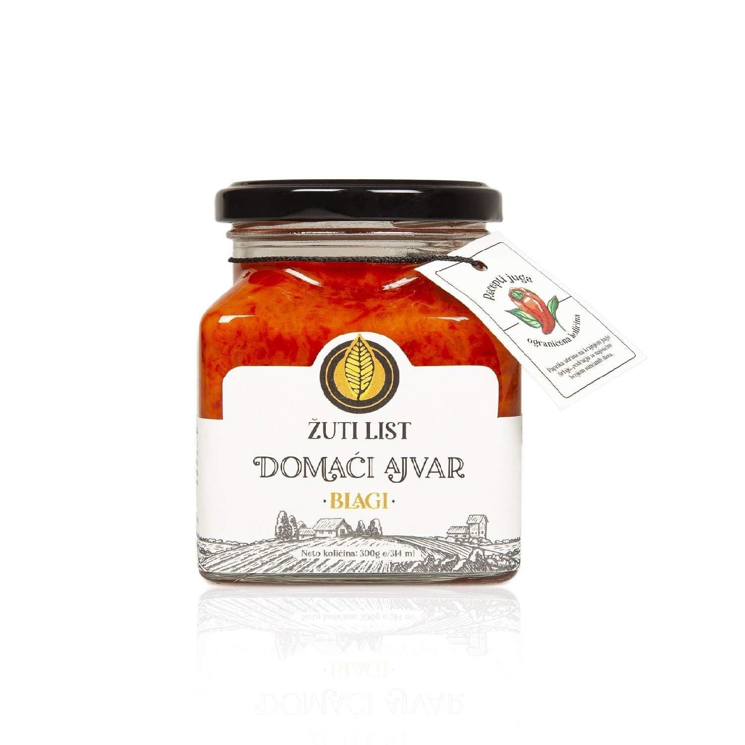 Ajvar ŽUTI LIST domaći blagi 550g-slika