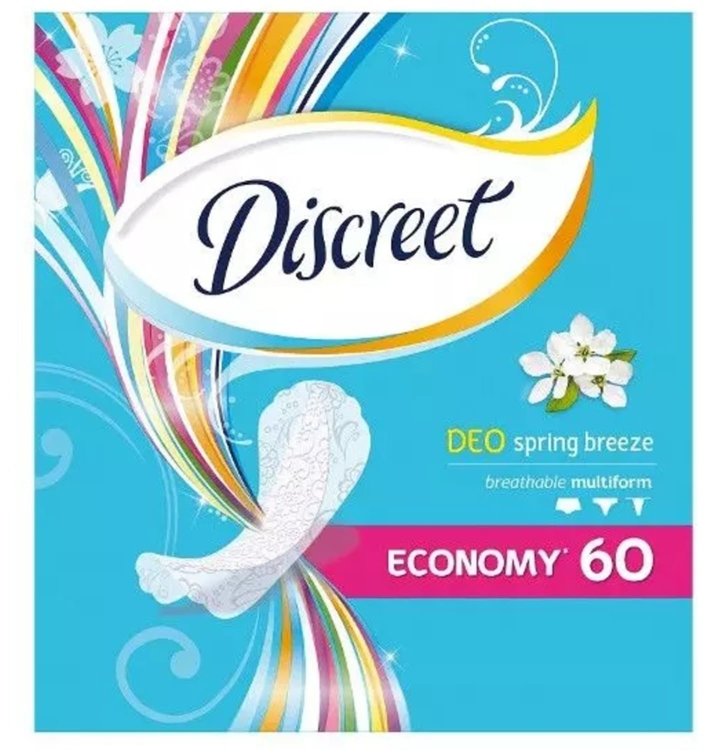 DISCREET dnevni ulošci DEO spring breeze 60kom-slika