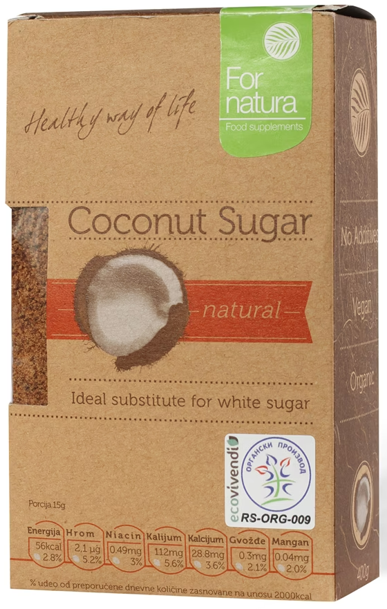 Kokosov šećer FORNATURA organic 400g-slika