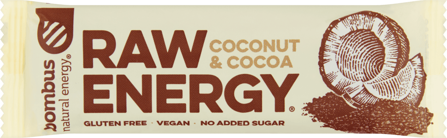 BAR RAW ENERGY COCONUT&COCOA 50G BO-slika
