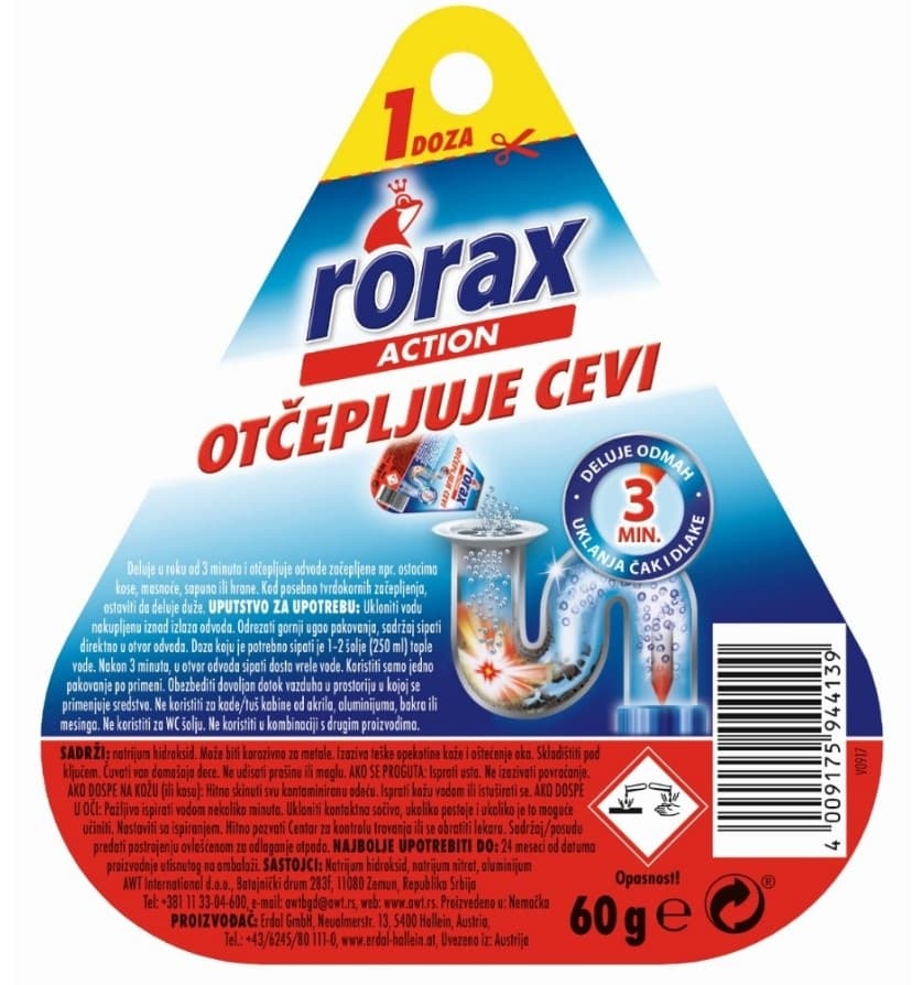 SREDSTVO ZA OTPUŠAVANJE SLIVNIKA RORAX 60G-slika