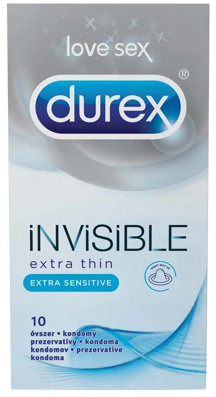 DUREX kondomi Invisible extra thin 10kom-slika