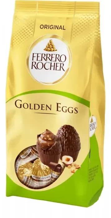 Bombonjera FERRERO ROCHER Golden eggs 90g-slika