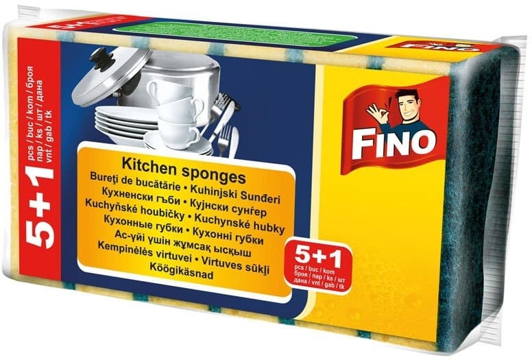 FINO sunđer abrazivni 5+1kom gratis-slika