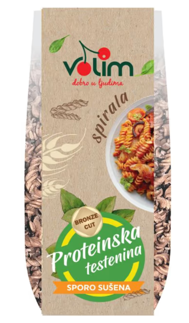 Proteinska testenina spirala VOLIM 250g-slika