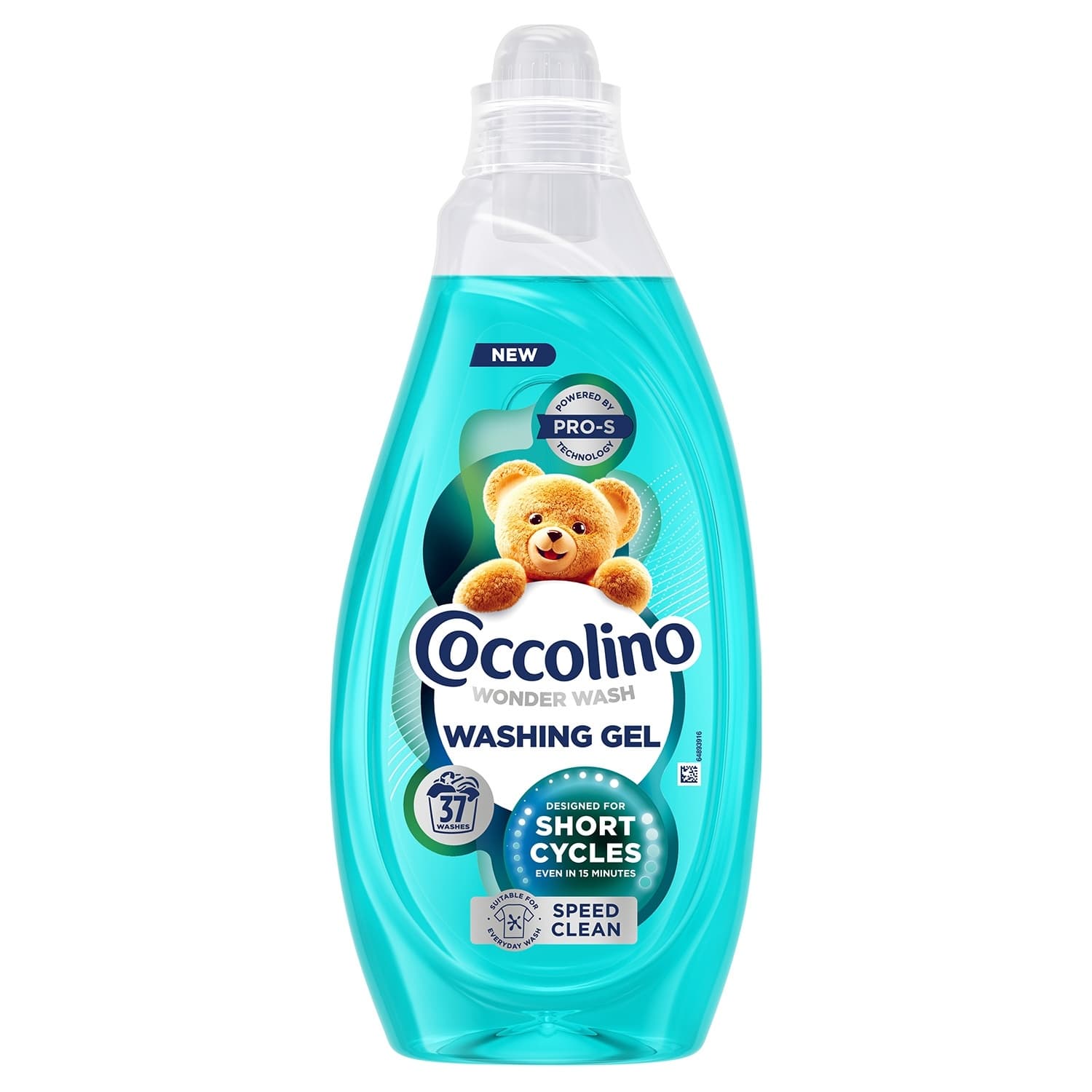 COCCOLINO Wonder Wash Speed Clean tečni deterdžent za veš 37 pranja 1,48l-slika