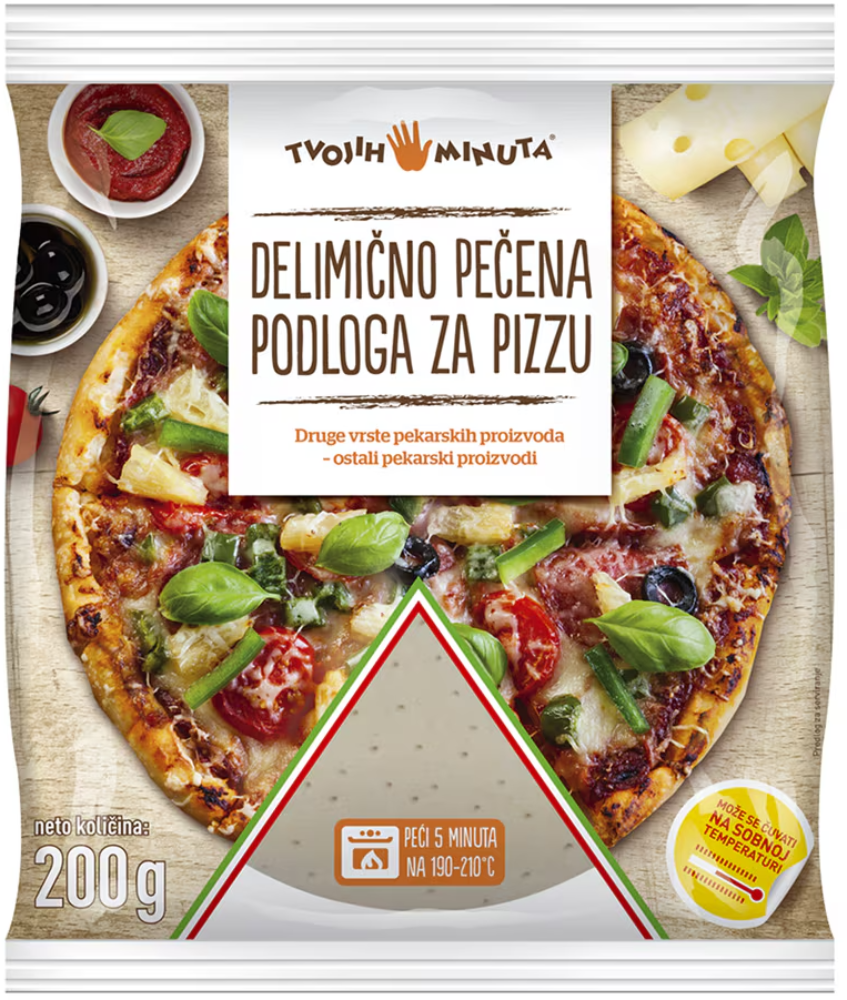 TVOJIH 5 MINUTA podloga za pizzu 200g-slika