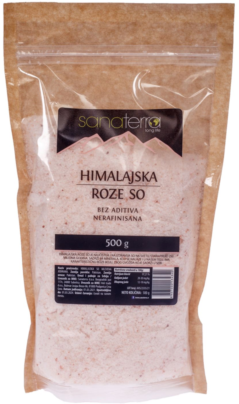 Himalajska so SANATERRA roze 500g-slika