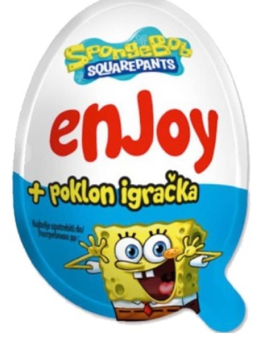 Čokoladno jaje NELLY Sunđer Bob enjoy 20g-slika