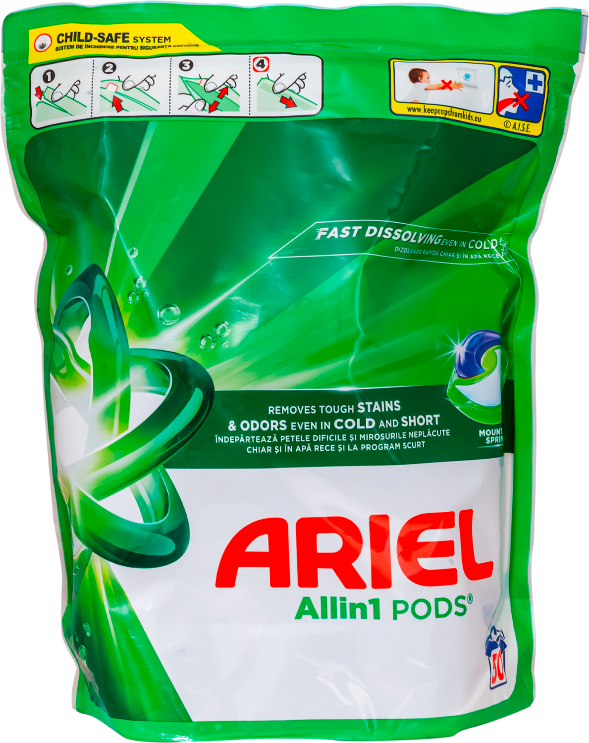 DETERDŽENT ARIEL KAPSULE MOUNTAIN SPRING 50KOM P&G-slika