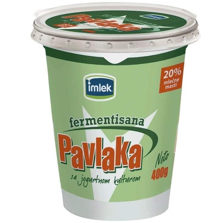 Kisela pavlaka IMLEK zelena 20%mm 400g-slika