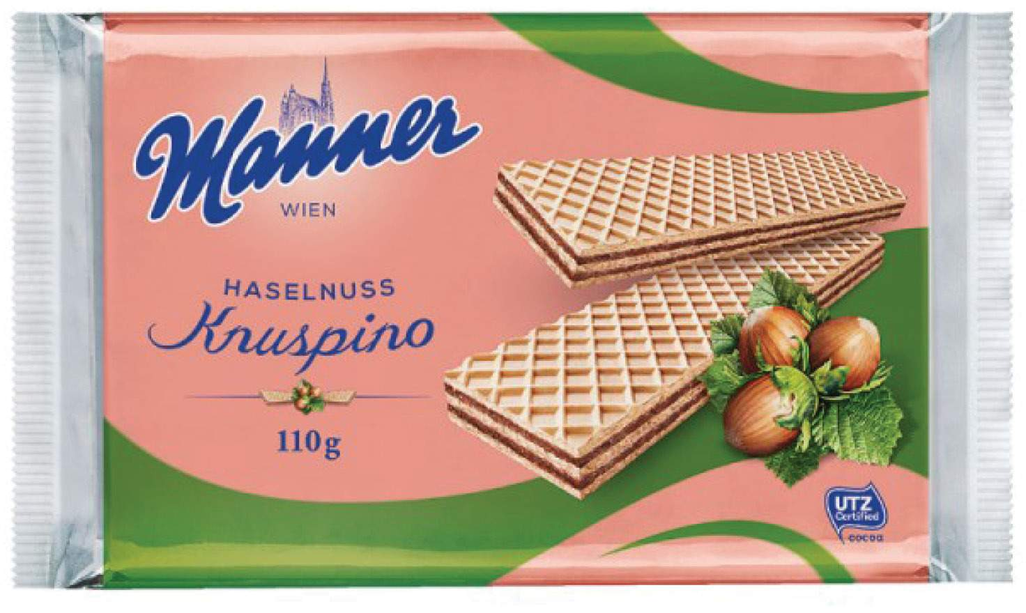 Napolitanke MANNER lešnik 110g-slika