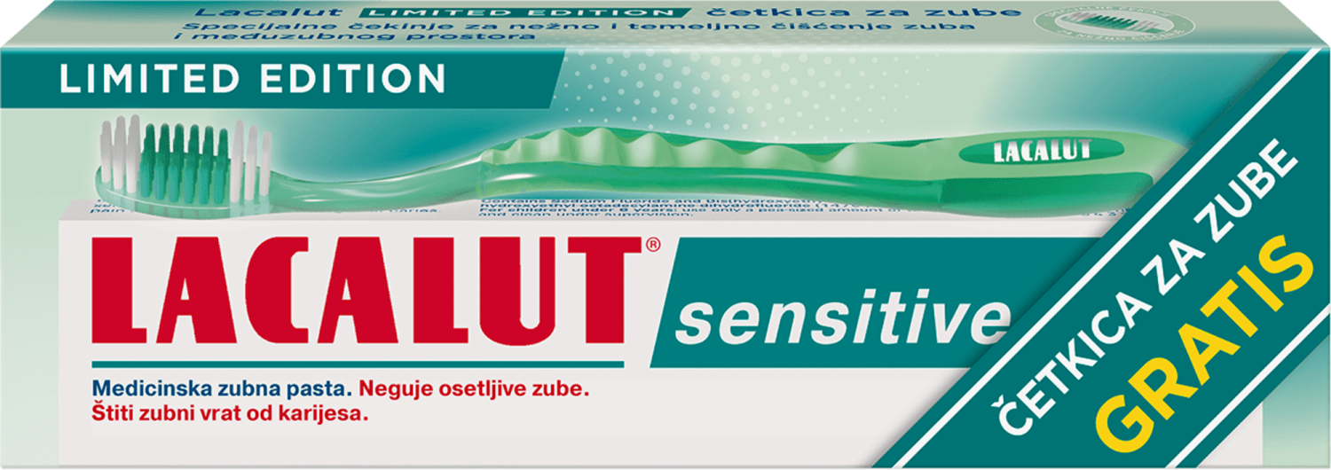 Pasta Senzitiv Lacalut75ml+Cet.green gr.-slika