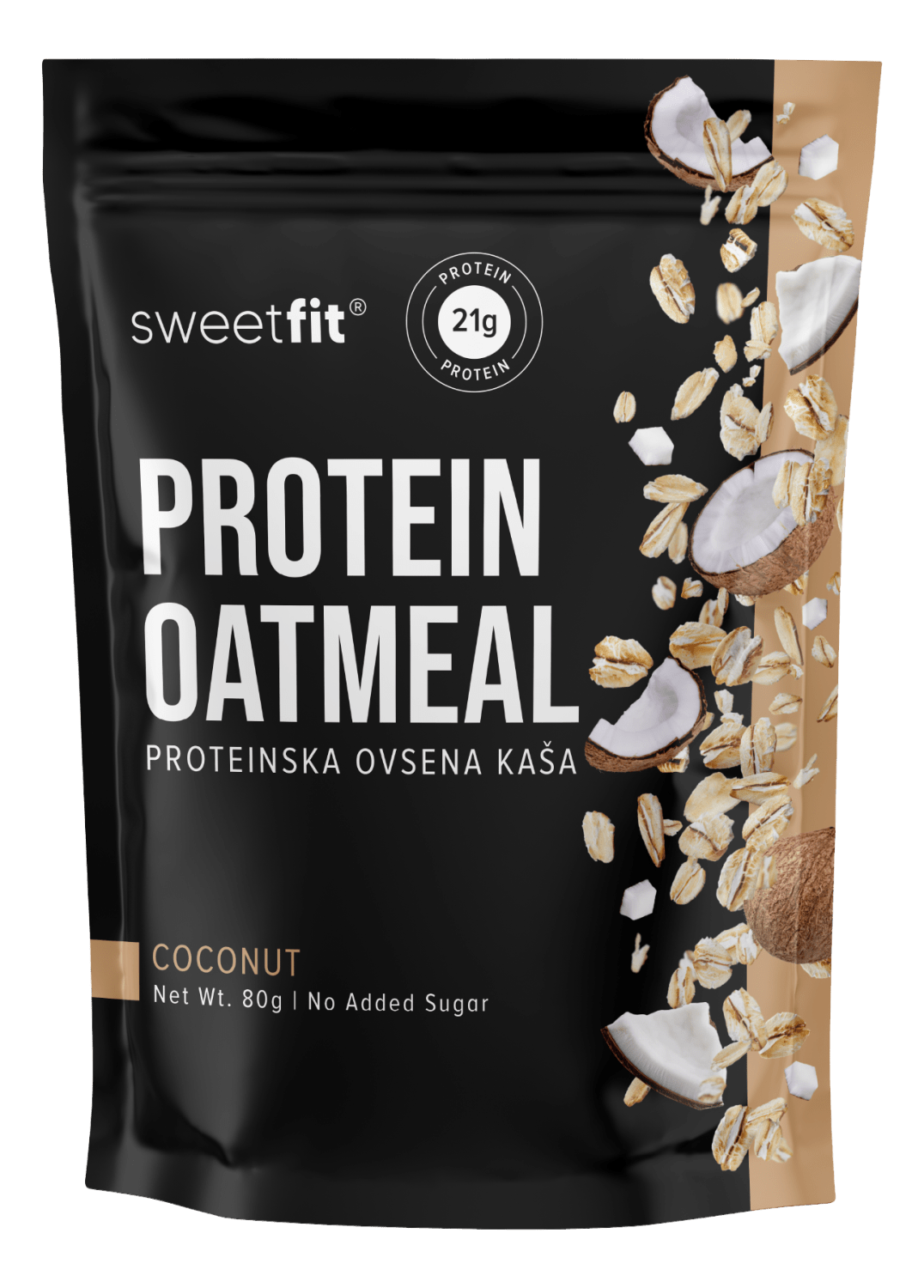 KAŠA PROTEINSKA KOKOS 80G SWEET FIT-slika