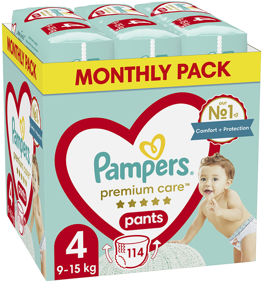 PAMPERS pelene premium care pants 4 114kom-slika