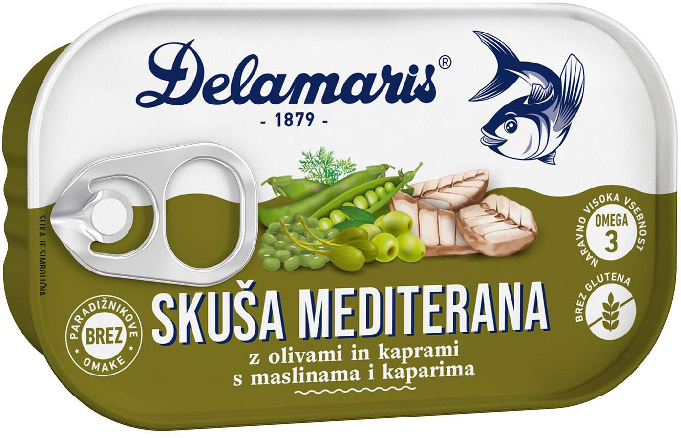 DELAMARIS skuša mediterana sa povrćem 125g-slika