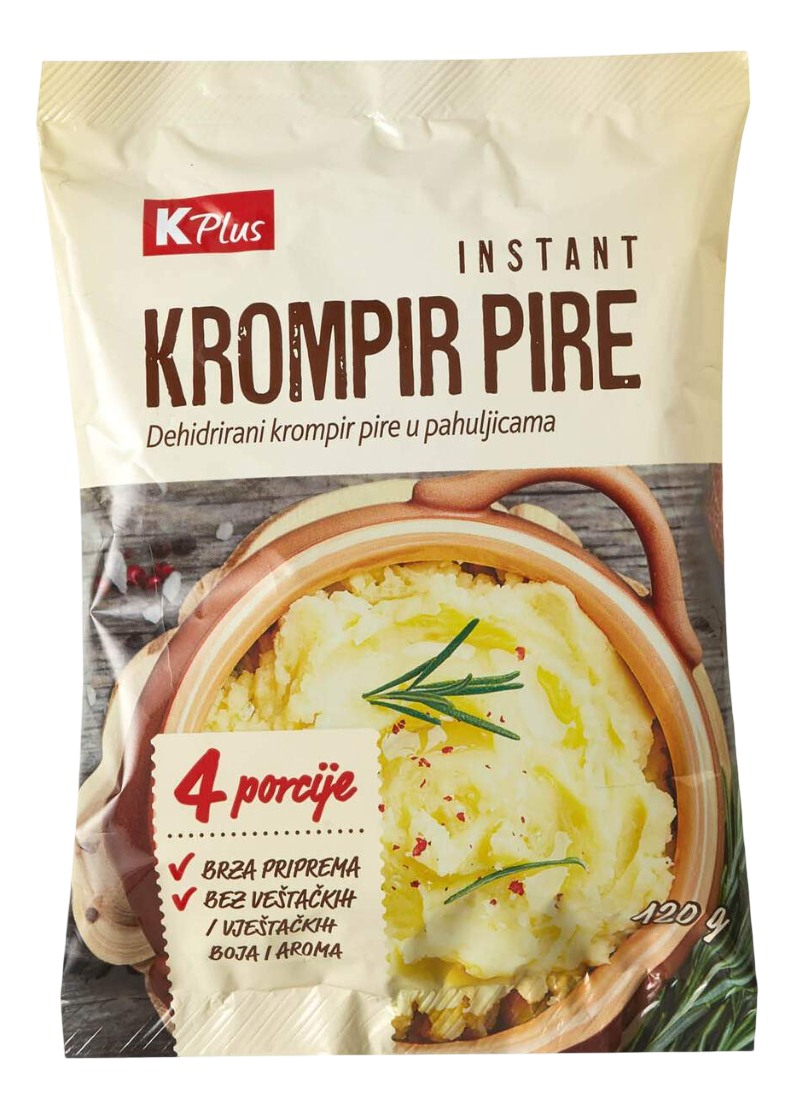 Instant krompir pire K PLUS 120g-slika