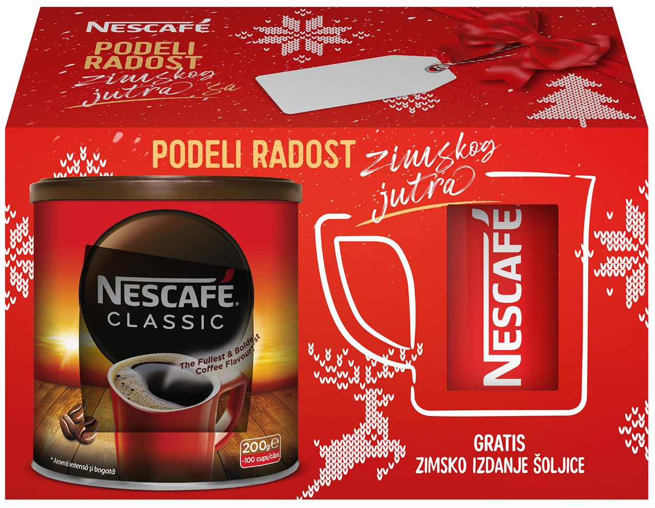 Instant kafa NESCAFE classic 200g + šolja-slika
