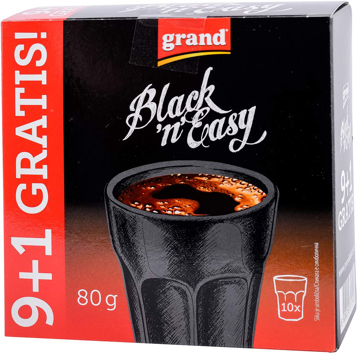 Kafa Black'n'Easy Grand 9+1gratis 8g-slika