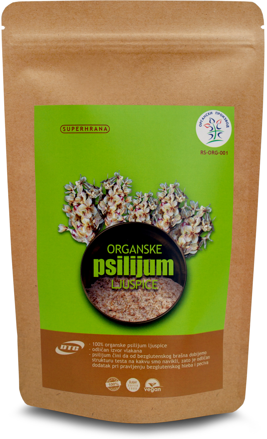 LJUSPICE ORGANSKE PSILIJUM 100G DTC-slika