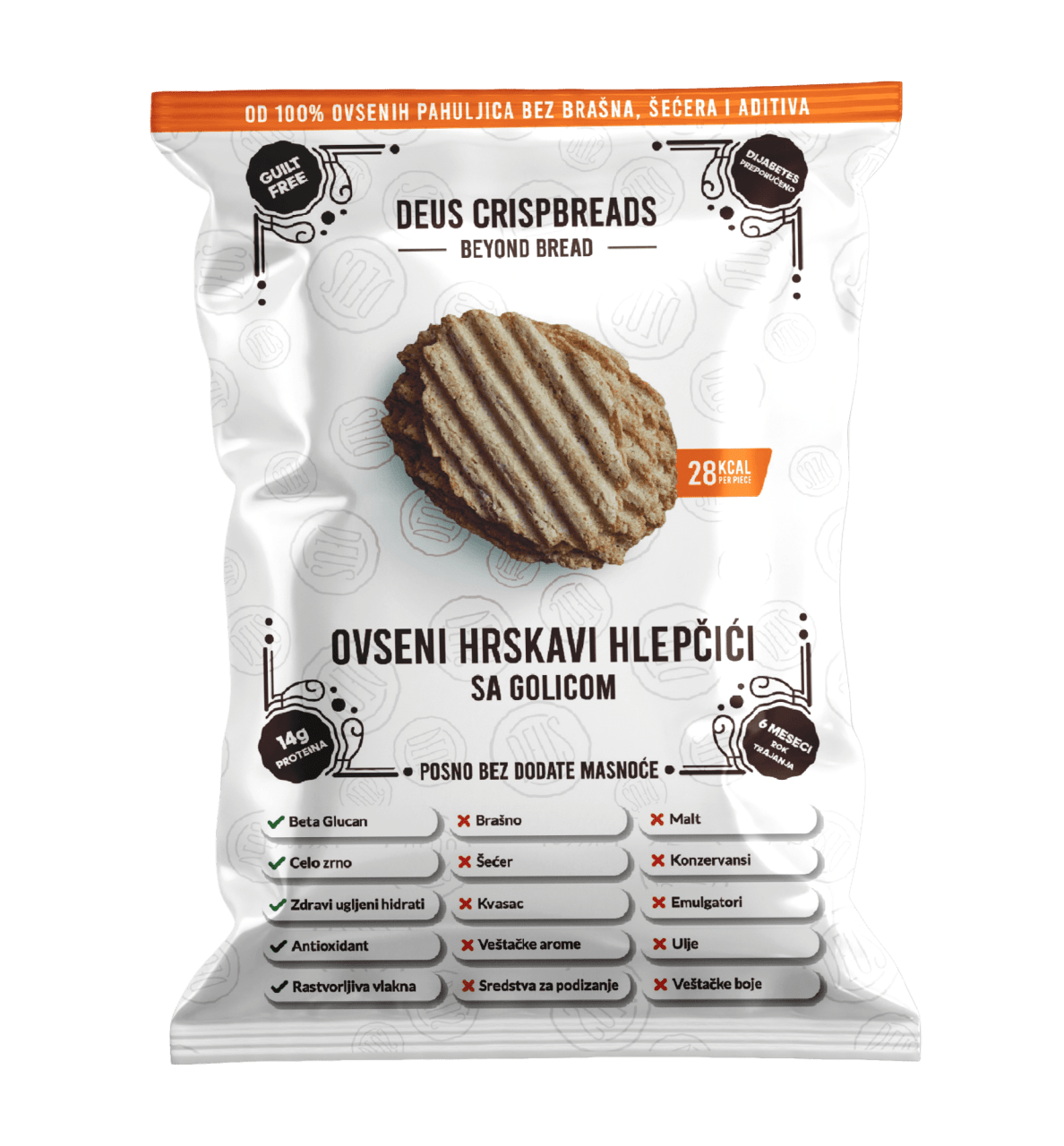 DEUS ovseni hleb sa golicom 150g-slika
