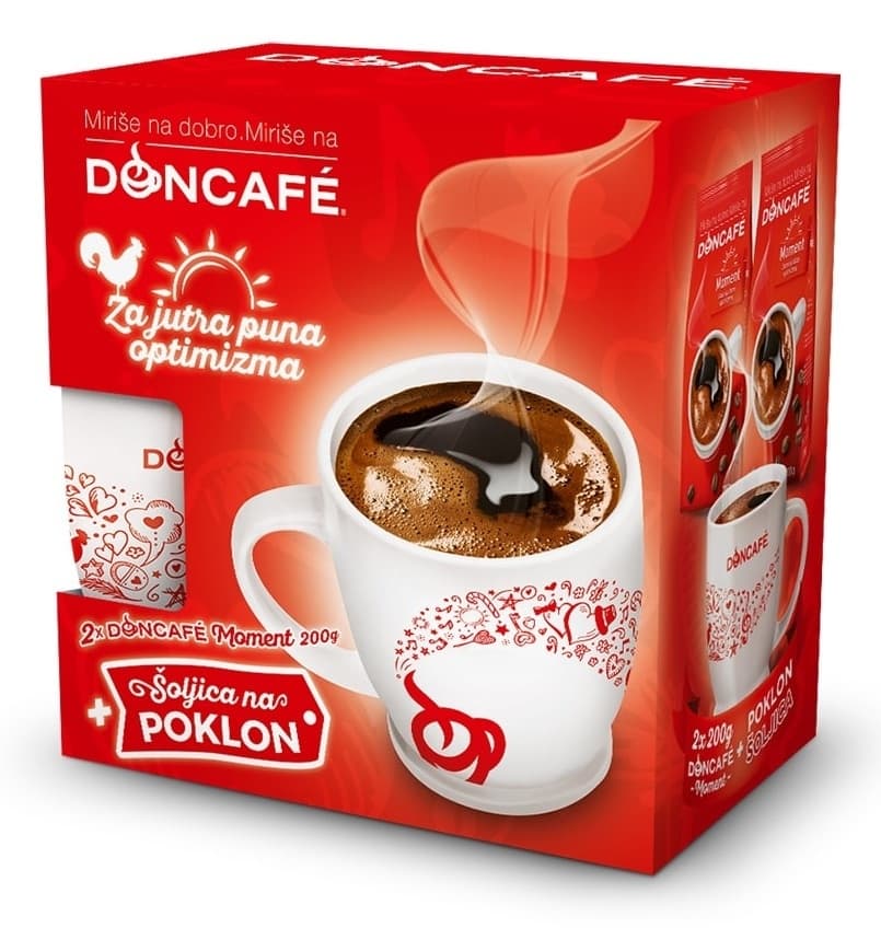 Kafa DONCAFE Džezverska 2x200g + šolja-slika