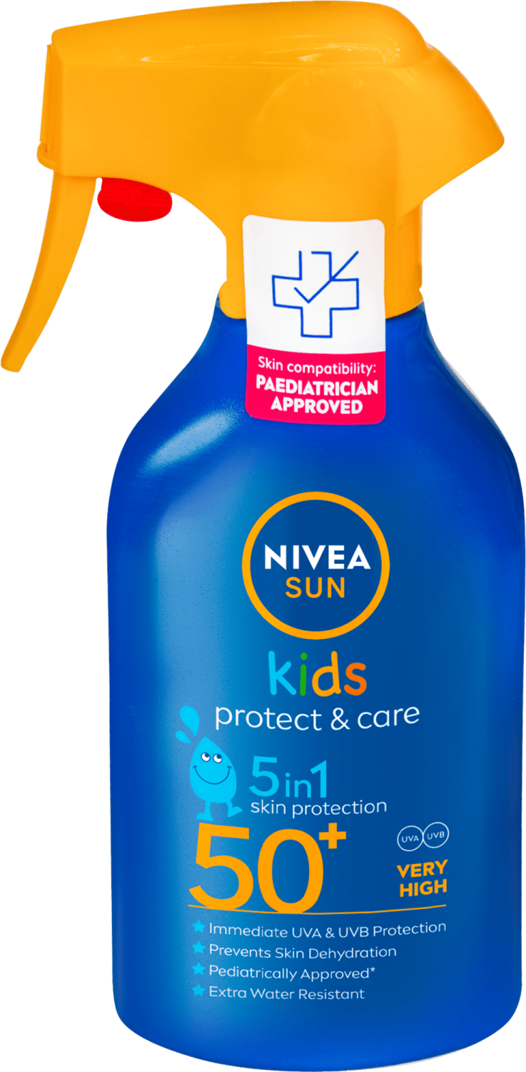 Sprej za sunčanje NIVEA Kids protect&care SPF50+ 270ml-slika