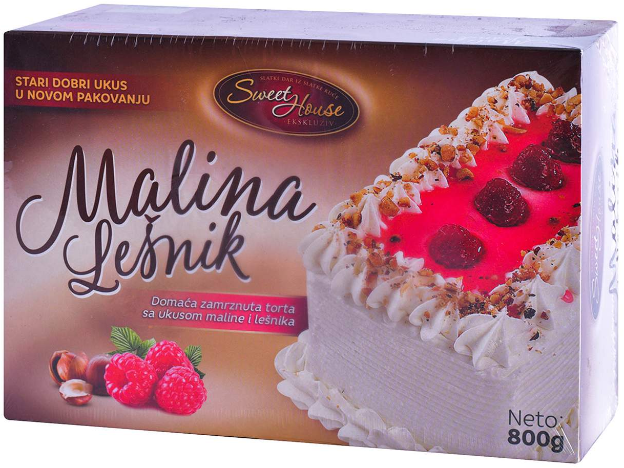Malina lesnik torta 800g-slika