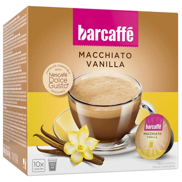 BARCAFFE MACCHIATO VANILLA 140G ATLANTIC BRANDS-slika
