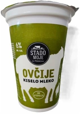 Kiselo mleko ovčije STADO MOJE 6%mm 380g-slika