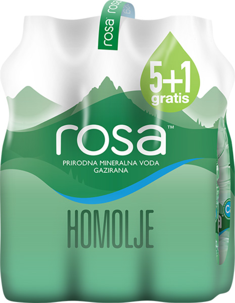 VODA ROSA GAZIRANA 1,5L PET 5+1 GRA-slika