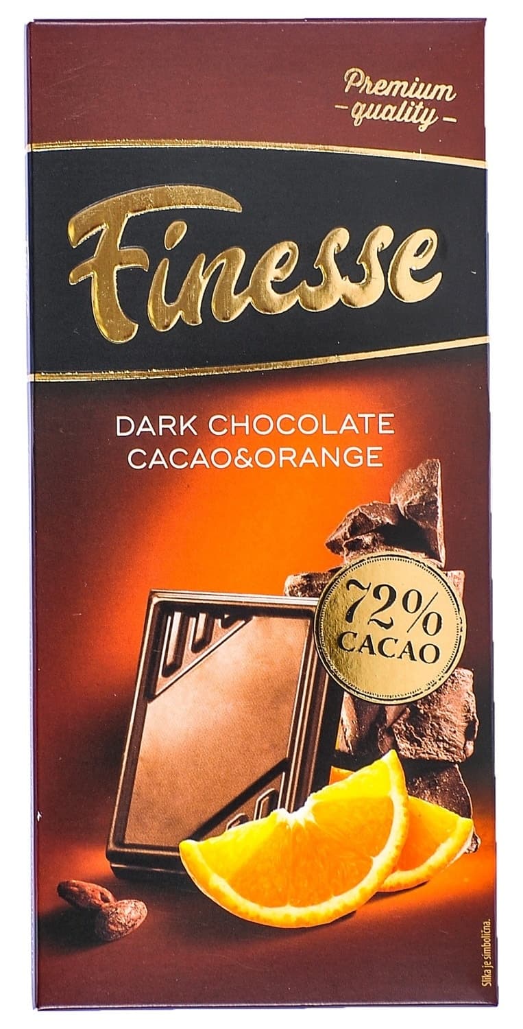 ČOKOLADA CRNA POMORAN 100G FINESSE-slika