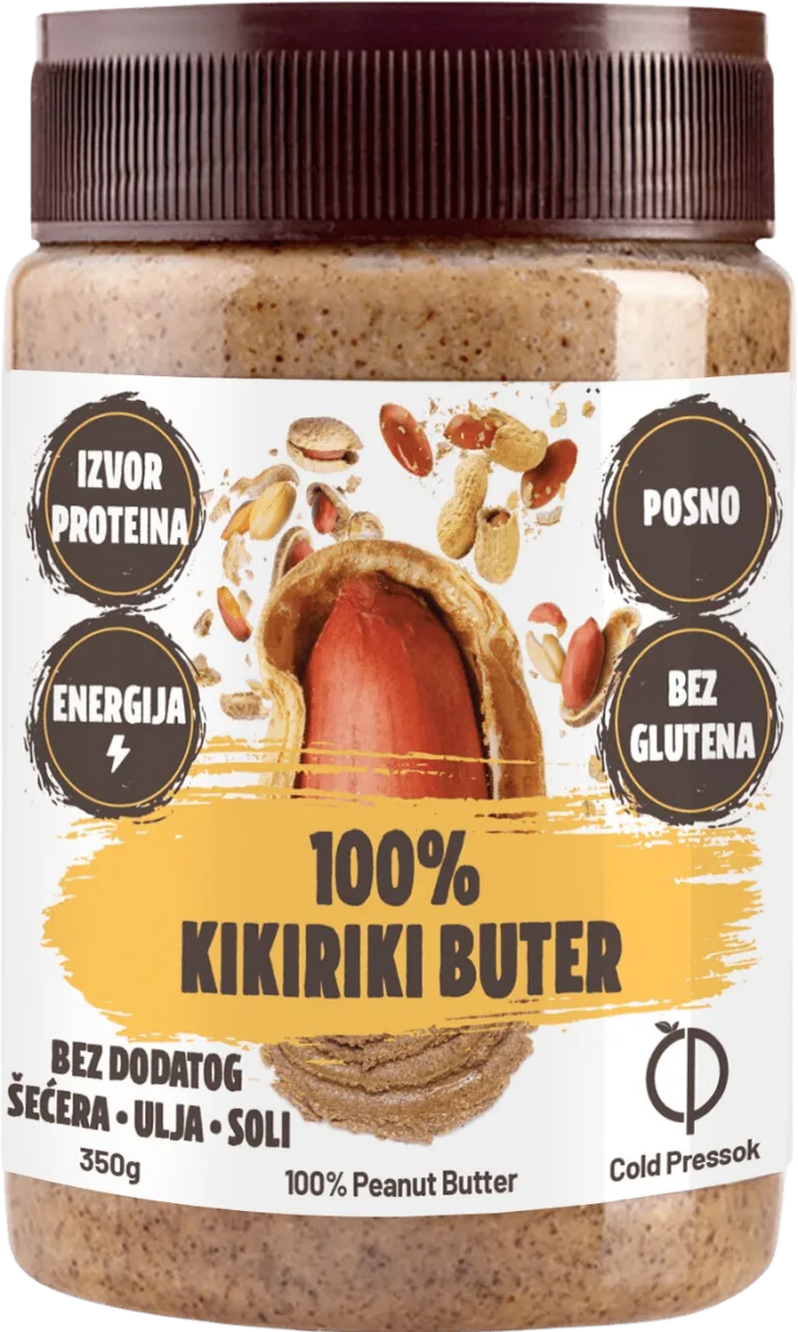 Kikiriki puter COLD PRESSOK 350g-slika
