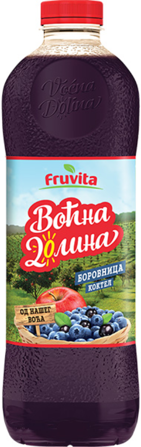 Voćni sok FRUVITA Voćna dolina borovnica koktel 1,5l-slika